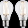 28641 LED filament bulb E27, 2x7 W, 806 lm, 2700 K