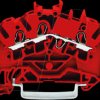 2002-6303 3-wire feed-through terminal, diameter 0.25 - 2.5 mm, red
