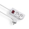 Przedłużacz z wyłącznikiem CLASSIC 2-gniazda z/u 1,5m /OMY 3x1,5/ PSN-201,5W-1,5
