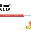 Kabel przewód solarny do instalacji fotowoltaicznych 1x6 mm2 1,0/1,0kV BiT 1000 Solar PV czerwony S68351.05 BITNER