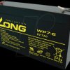 WP 7-6 Maintenance-free rechargeable lead-fleece battery, 7 Ah, 6 V