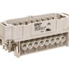 Wkład złącza 16P+PE męski 16A 500V EPIC H-BE 16 SS 17-32 10202000