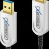 FX-I640-003 USB 3.1 fibre optic cable, FiberX, USB-A to USB-A connector, 3 m