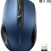 Mysz optyczna Ugreen MU006 bezprzewodowa USB 2.4GHz / Bluetooth 5.0 4000 DPI - niebieska