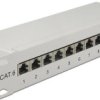 Delock 43299 12 Portów Patchpanel CAT 6 1 U szary Zamontowany