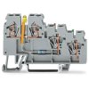 WAGO 270-585/281-507 Actuator -ve LED 3-Cndtr. Terminal Block Grey AWG28-12