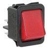Przełącznik kołyskowy Wł.-wył. podświetlany 16 A DPST Czerwony ZF