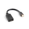 Adapter mini DisplayPort - DisplayPort czarny AD-0003-BK