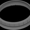 Rain protection ring, Ø 80 mm, dark gray for LUMAWISE Endurance S series, 1-2337216-3
