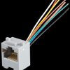Modular panel jack 8/8 with connection cables