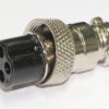 Złącze mikrofonu CB 4pin żeńskie na kabel