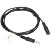 PRZEWÓD J-W3.5/J-G3.5/1.5MB Jack TRS 3.5 mm WTYK / Jack TRS 3.5 mm GNIAZDO 1.5 m Lanberg