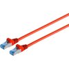 Patch cable, RJ45 plug, straight to RJ45 plug, straight, Cat 6A, S/FTP, PVC, 0.5 m, red, BYB-5-87F5067