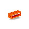 WAGO 734-270 10 Pole 3.81mm 10A MCS Horizontal Male Header Closed Orange