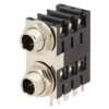 Złącze Jack 6,3mm, żeńskie, gniazdo, kątowe 90, stereo ACJS-MHDEM
