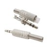 Jack3,5 stereo Wtyk na przewód metalowy