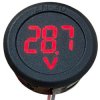 Woltomierz panelowy DC 5V-100V czerwony okrągły średnica 30mm