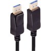 Connection cable, 0.5 m, black, DisplayPort 2.0 plug, straight to DisplayPort 2.0 plug, straight, BS10-81015