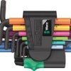 Wera 950/9 Hex-Plus Multicolour 2 wewnętrzny sześciokąt Zestaw kluczy trzpieniowych 1.5 mm, 2 mm, 2.5 mm, 3 mm, 4 mm, 5