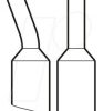C245067 Lötspitze C245 Sondertypen, C245067/2,3 mm, Hohlkehle, gebogen