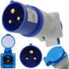 Adapter CEE wtyk na gniazdo 230V camping 16A IP44 przejście do kamper NePower