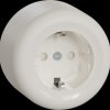 WDE015876 Socket outlet, 1-gang, surface-mounted, complete, white, round,
