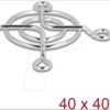 67304 Fan Grill, 40 x 40 mm, silver