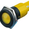 Lampka kontrolna do montażu panelowego 24V ac/dc, Żółta 22mm LED Końcówka lutownicza RS PRO
