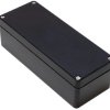 Polyester enclosure, (L x W x H) 190 x 75 x 55 mm, black (RAL 9005), IP66, 1590ZGRP131BK