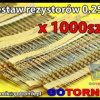 Zestaw rezystorów przewlekanych 0,25W 1000szt. - różne wartości