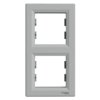 ASFORA Ramka 2 podwójna pionowa aluminium EPH5810261 SCHNEIDER ELECTRIC