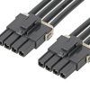 Kabel przewód-płytka, Mega-Fit, 600 V, 25 A, raster: 5.7mm, 150mm, Cyna, Czarny
