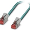 Network cable, RJ45 plug, straight to RJ45 plug, straight, Cat 5, SF/UTP, PUR, 3 m, blue, 1420429