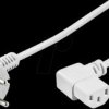 95424 Power cable 2 m, white