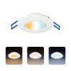 Oprawa podtynkowa downlight LED, 5W, 450lm, 3CCT, IP20, okrągła, biała, NORA PRO HOROZ