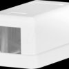 EC020400003 Keystone junction box, 1-port, surface-mounted, without module