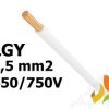 Przewód LGY 2,5 mm2 biały (450/750V) jednożyłowy linka H07V-K (krążki 100m) G-002953 TELEFONIKA