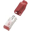 Hirose HR31RT10 TM31 Mains Plug RJ45 CAT 6 Shielded Red Flexible