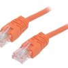 Patch cord U/UTP, Cat 5e, RJ45 wtyk z obu stron, linka, CCA, 2m PP12-2M/O