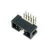 Wtyk IDC 10-stykowy kątowy do montażu na PCB, raster 2,54 mm ze złoconymi stykami, Z-WS10W
