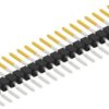 Pin header, 20 pole, pitch 2.54 mm, straight, black, 10050574