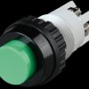1.01.102.011/0507 Button, NO/NC, 250 V, 2 A, Ø 18.2 mm, green