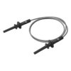 4mm Long-Reach Sheathed Banana Plug Test Lead - 100cm (Black)