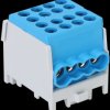 Złączka śrubowa kompaktowa 4 tory DIN 101A 2,5 - 25mm2 niebieska