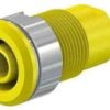 BAN-G1KV-24Y Gniazdo bananowe, na obudowę, duże, żółte 24A - 1kV