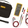 Zestaw multimetrów Fluke Multimetr, moduł pomiaru temperatury, przewody pomiarowe, termopara, akcesoria, futerał