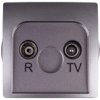Simon Basic Gniazdo Antenowe Rd/Tv Końcowe Separowane Stal Inox Bmzar1/1.01/21