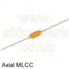 1000pF 50V X7R multilayer axial ceramic capacitor (TS170A1H102) - Suntan