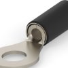 Insulated ring cable lug, 5.26 mm², AWG 10, 6.74 mm, 1/4, black, 1577648-1