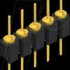 MK 05 5 G Pin header, 1-row, 1 x 5 - 2.54 mm